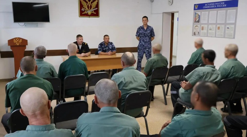 Ветеран СВО провел омским зэкам урок долга и мужества Ветеран СВО провел омским зэкам урок долга и мужества