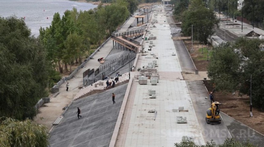 Город Названа дата открытия набережной Тухачевского в Омске