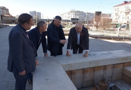 Власти Омска хотят восстановить каскадный фонтан у библиотеки имени Пушкина
