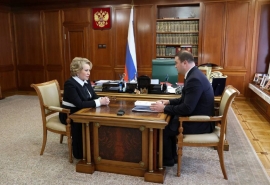 Хоценко встретился с Матвиенко. Что губернатор сказал главе Совфеда об Омске?