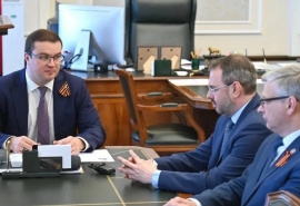 Виталий Хоценко обсудил усиление научно-образовательного потенциала Омской области с замглавы Минобрнауки РФ