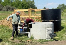 В Омском районе начато строительство нового водопровода