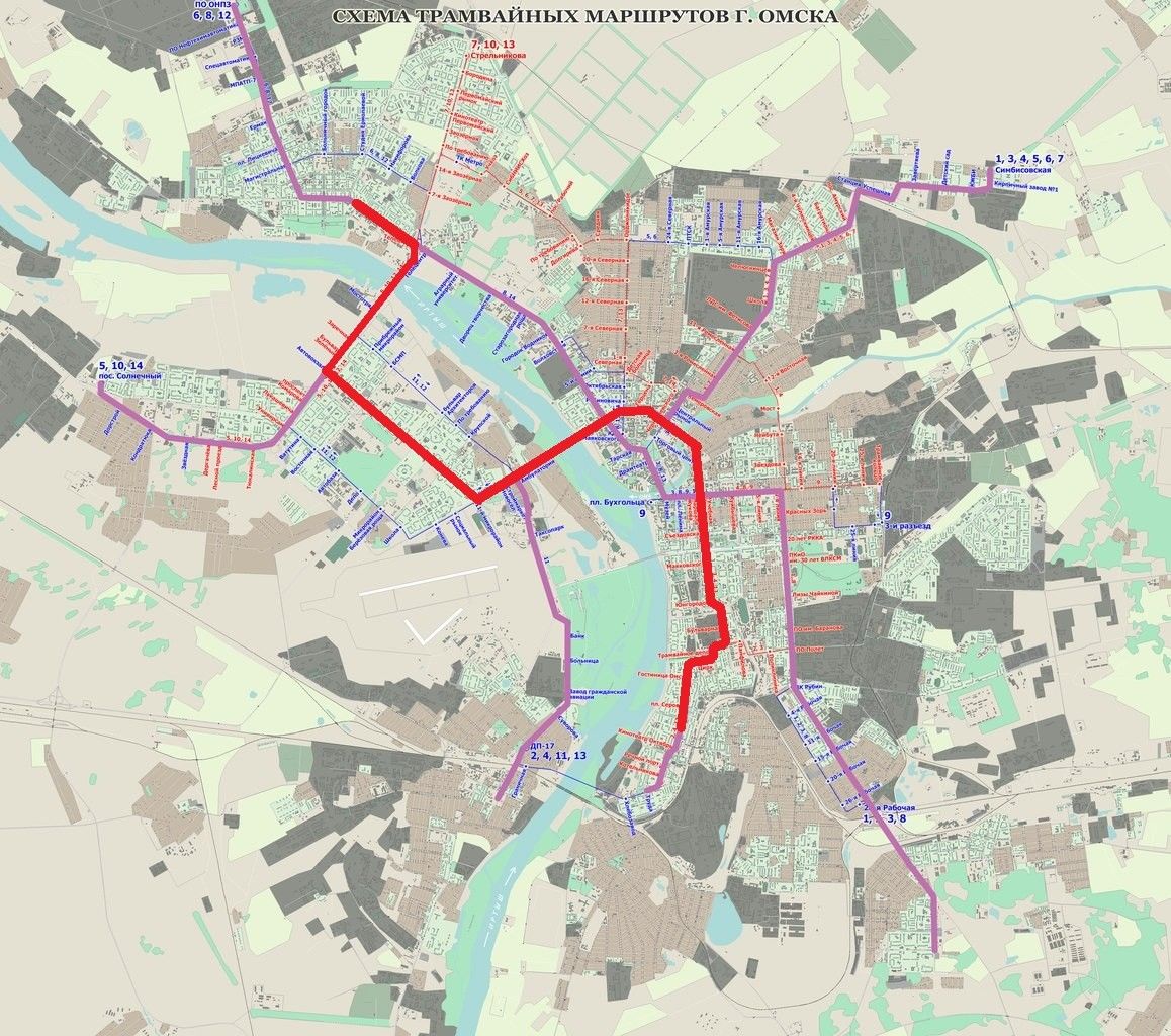 Гортранс новосибирск карта
