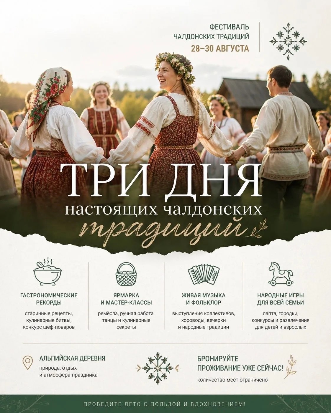 Фестиваль чалдонских традиций 28 - 30 августа 2026 года Фестиваль чалдонских традиций 28 - 30 августа 2026 года